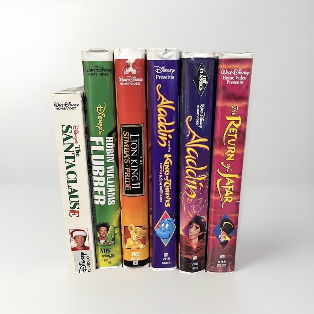 Walt Disney's Vintage VHS Collectible Disney Movies Rare 6pcs